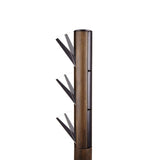 FLAPPER KAPSTOK ZWART/WALNOOT