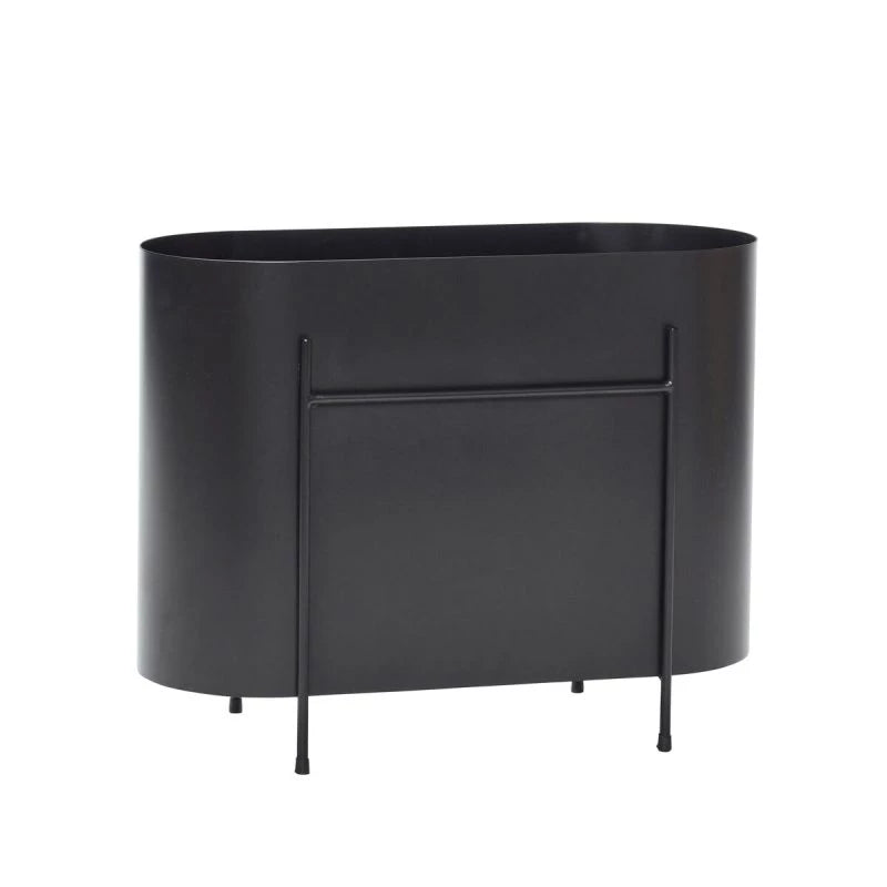 LANGWERPIGE PLANTENHOUDER - ZWART