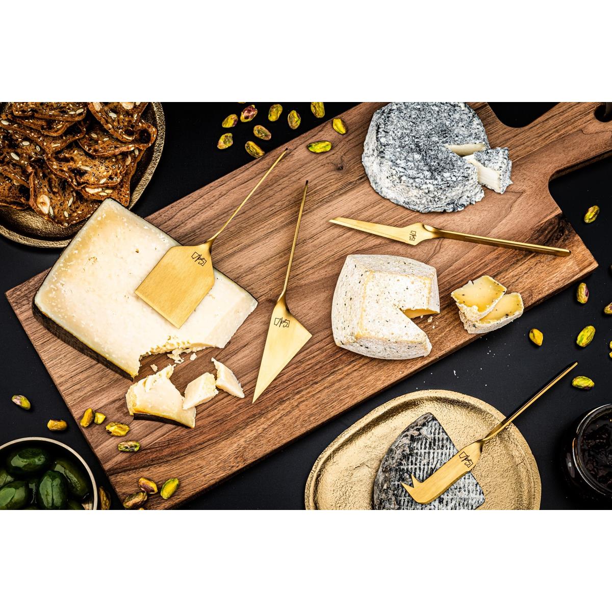 KAAS-BOTERMESSEN SET - GOUD