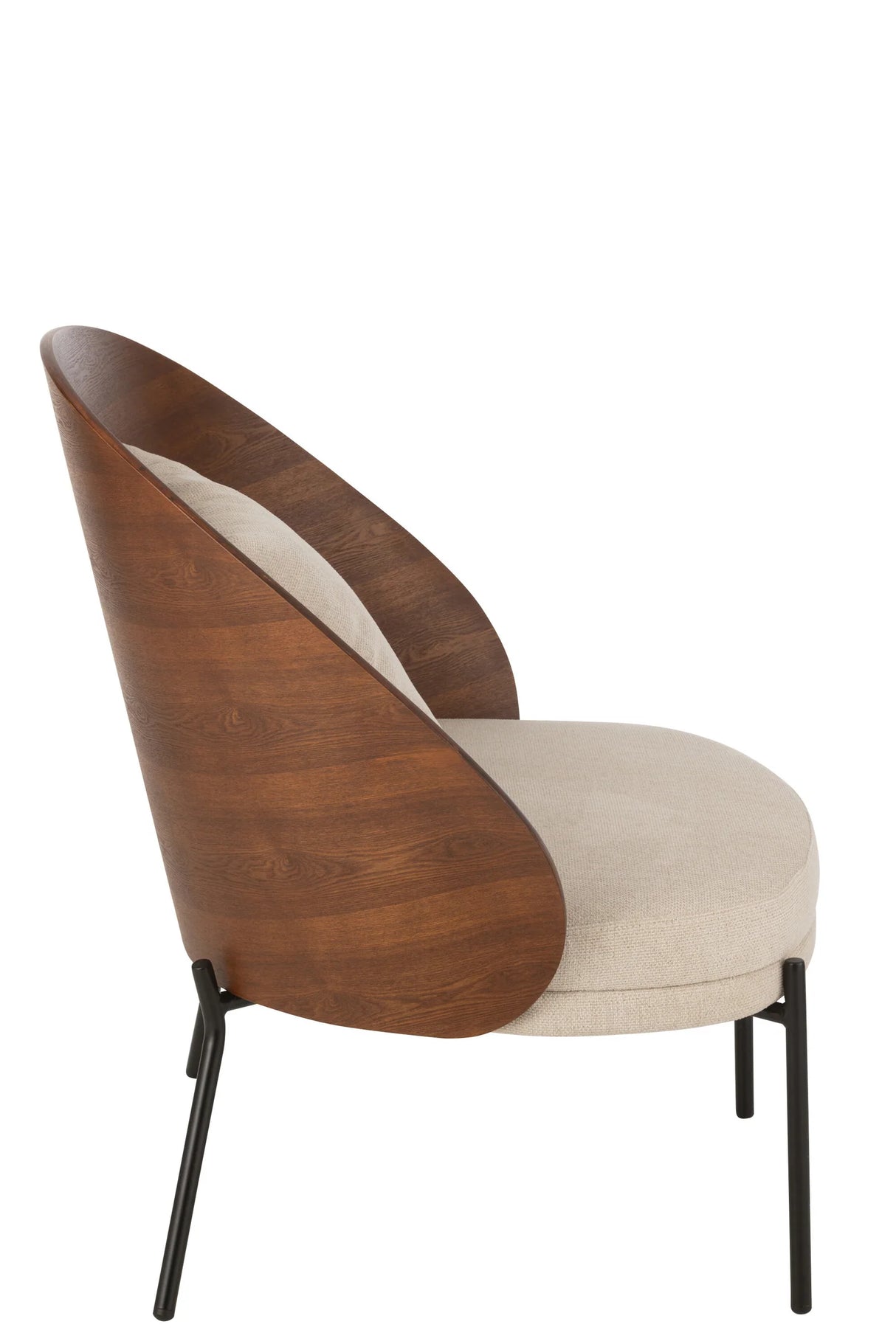 COSY LOUNGESTOEL- BRUIN/BEIGE