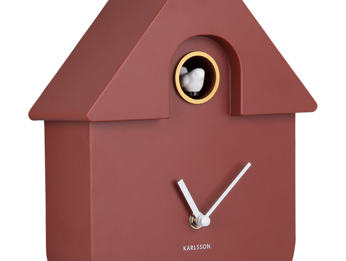 CUCKOO WANDKLOK - RED OCHRE
