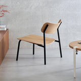 ETUDE LOUNGE CHAIR - HOUT ZONDER ARMLEUNING