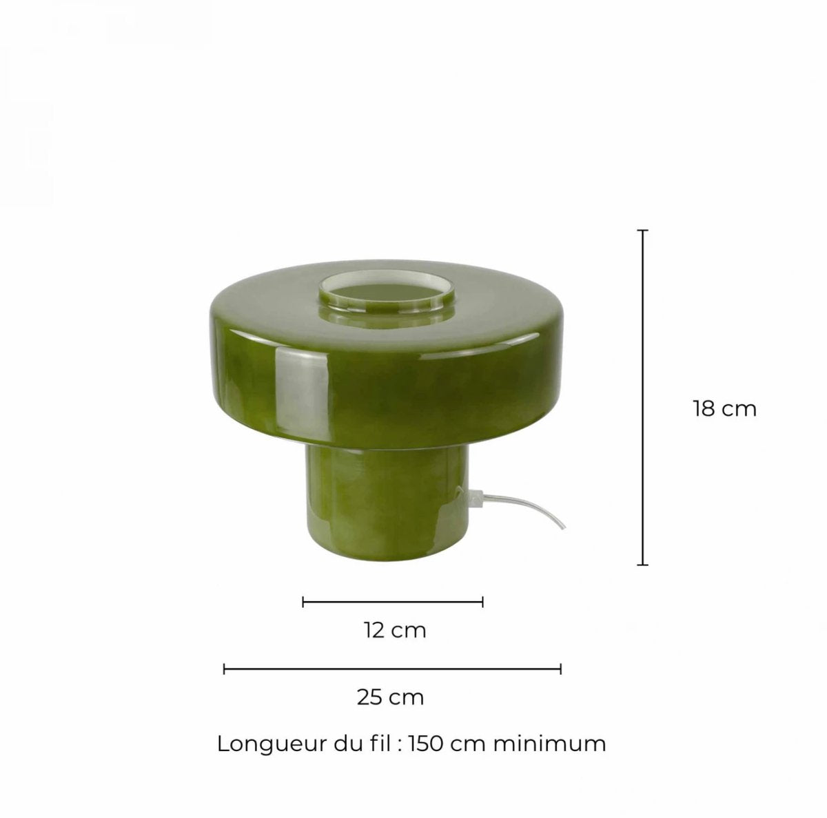 FOZA TAFELLAMP KLEIN - ARMY GREEN