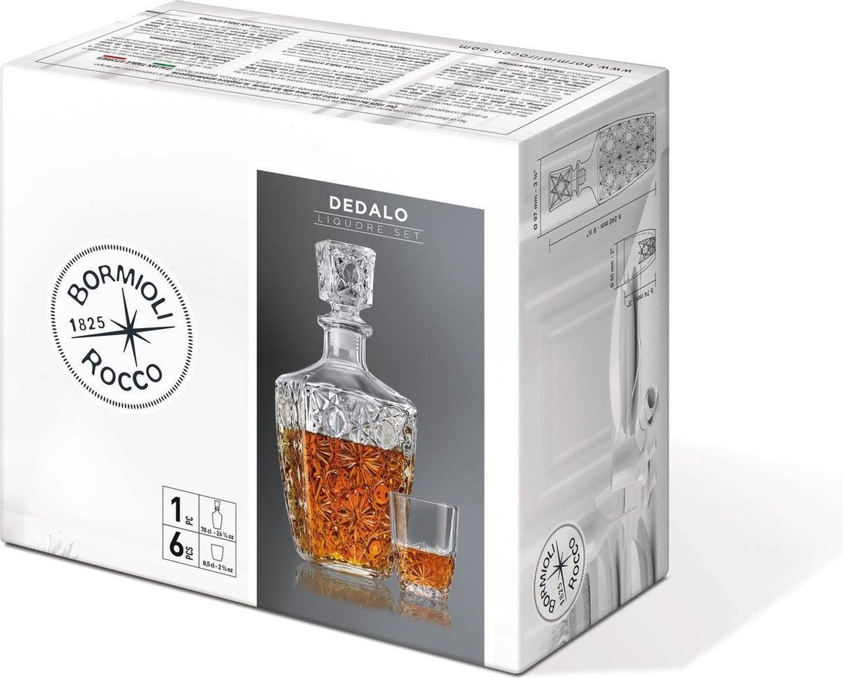 DEDALO 7-DELIG WHISKEY SET
