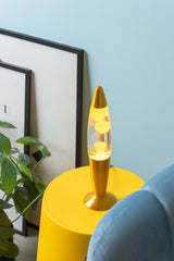 TABLE LAMP - FUNKY ROCKET LAVA YELLOW
