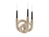CANDLE HOLDER RINGS - METALLIC GOLD