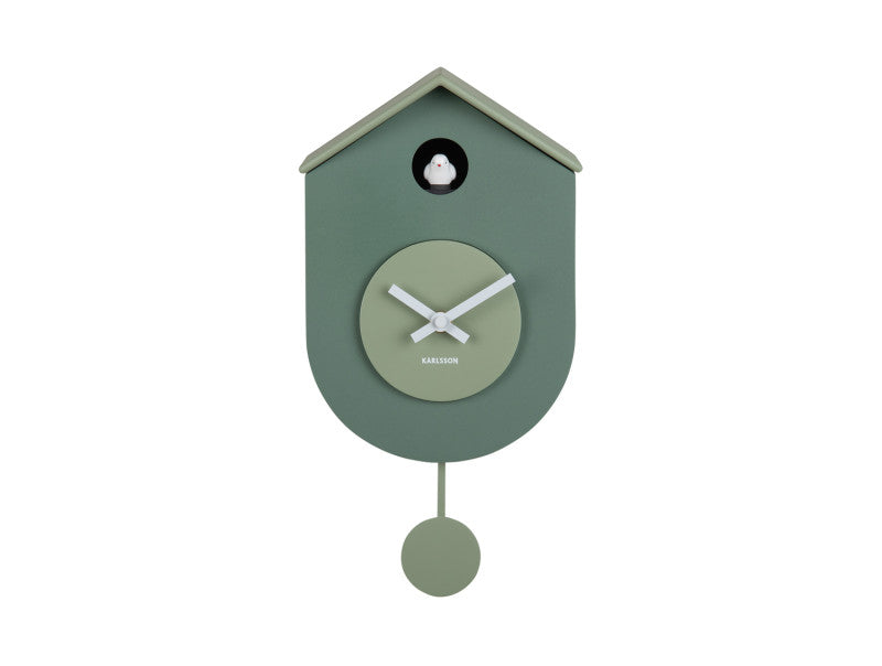 GRATO CUCKOO WANDKLOK - JUNGLE GREEN