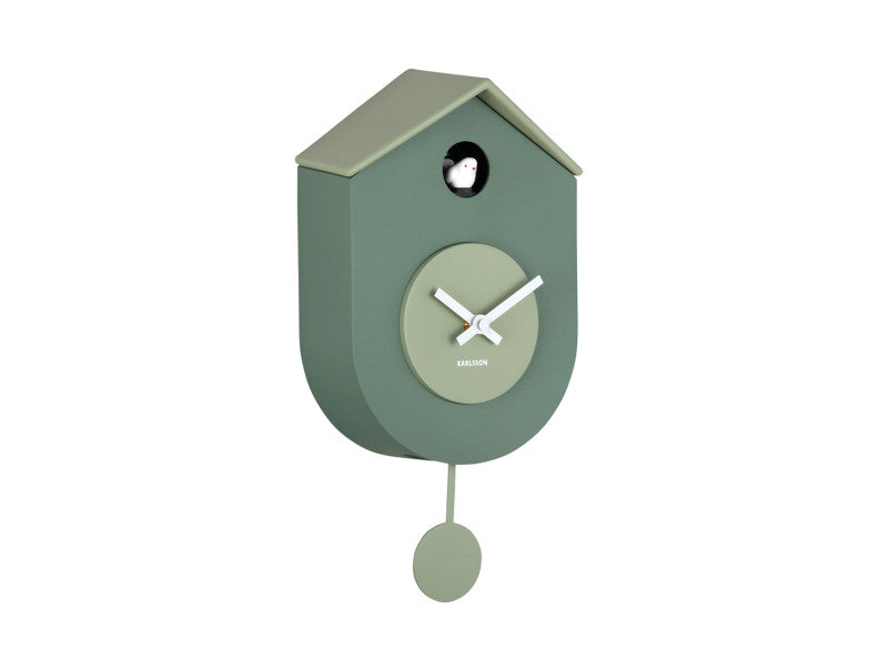 GRATO CUCKOO WANDKLOK - JUNGLE GREEN
