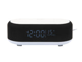 VOGUE ALARM CLOCK + SPEAKER + PHONE CHARGER - ZWART