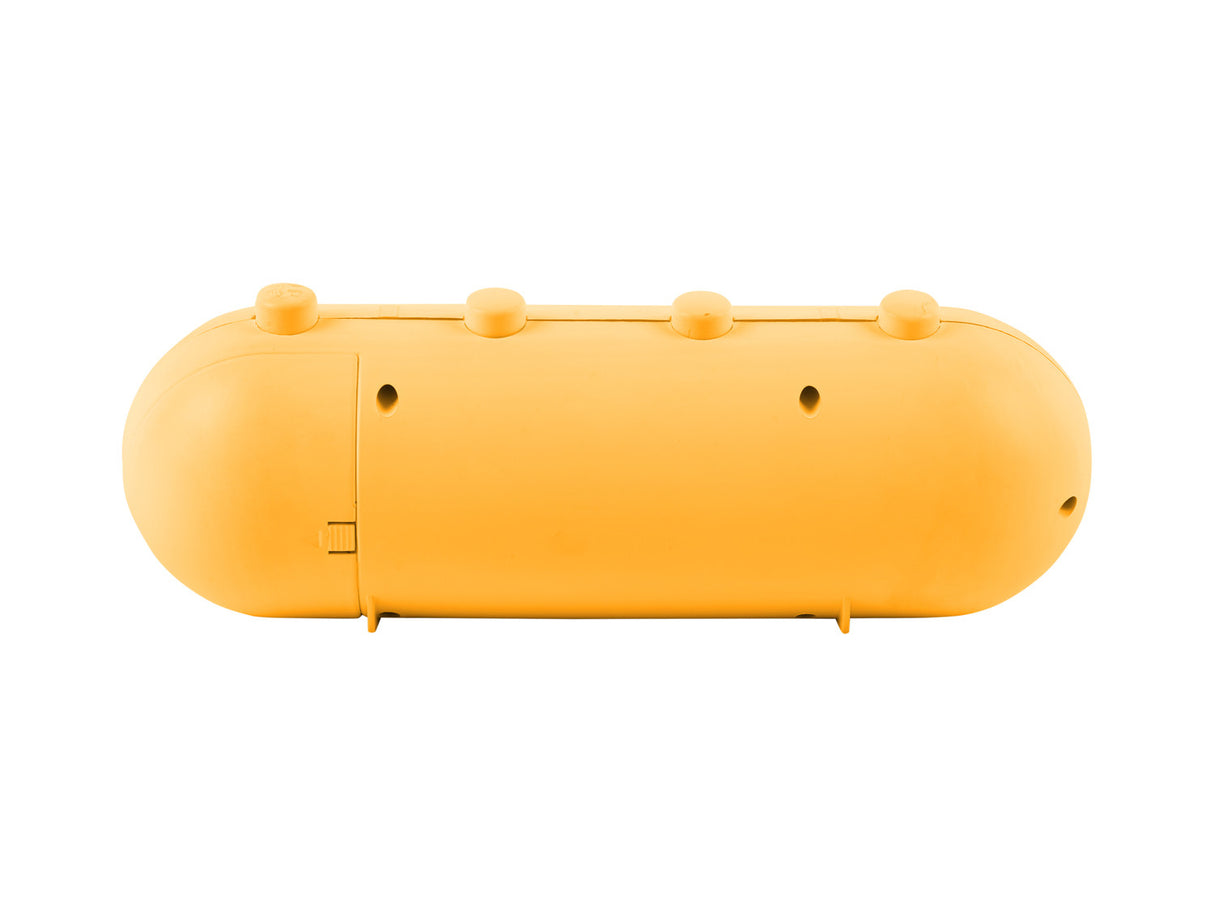 RETRO TUBE ALARM CLOCK  + CALENDER FLIP - GEEL