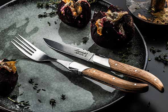 LUXURY LINE - SET VAN 6 VORKEN - STONEWASH