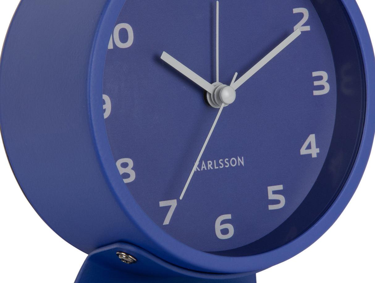 ALARM CLOCK COOL RETRO - COBALT BLUE