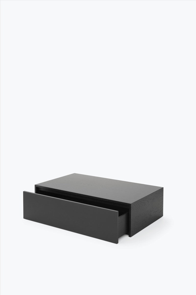 MASS SALONTAFEL MET LADEKAST - ZWART