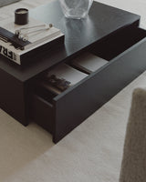 MASS SALONTAFEL MET LADEKAST - ZWART