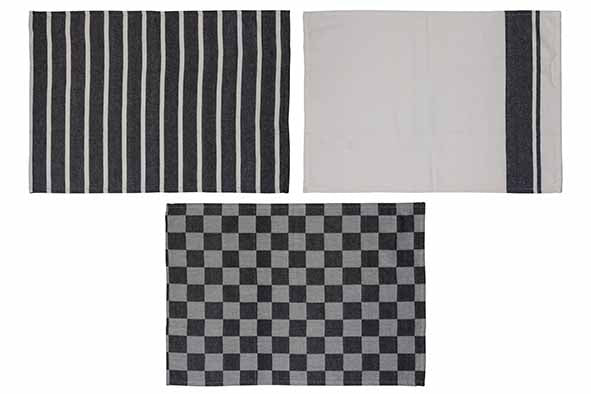 SET VAN 3 KEUKENHANDDOEKEN - CHAMBRAY
