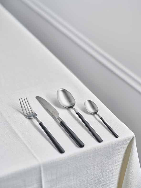 OLIVIA BESTEKSET 16PCS BRUSHED-BLACK