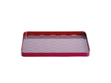 TRAY SALERNO - BURGUNDY / SOFT BLUE