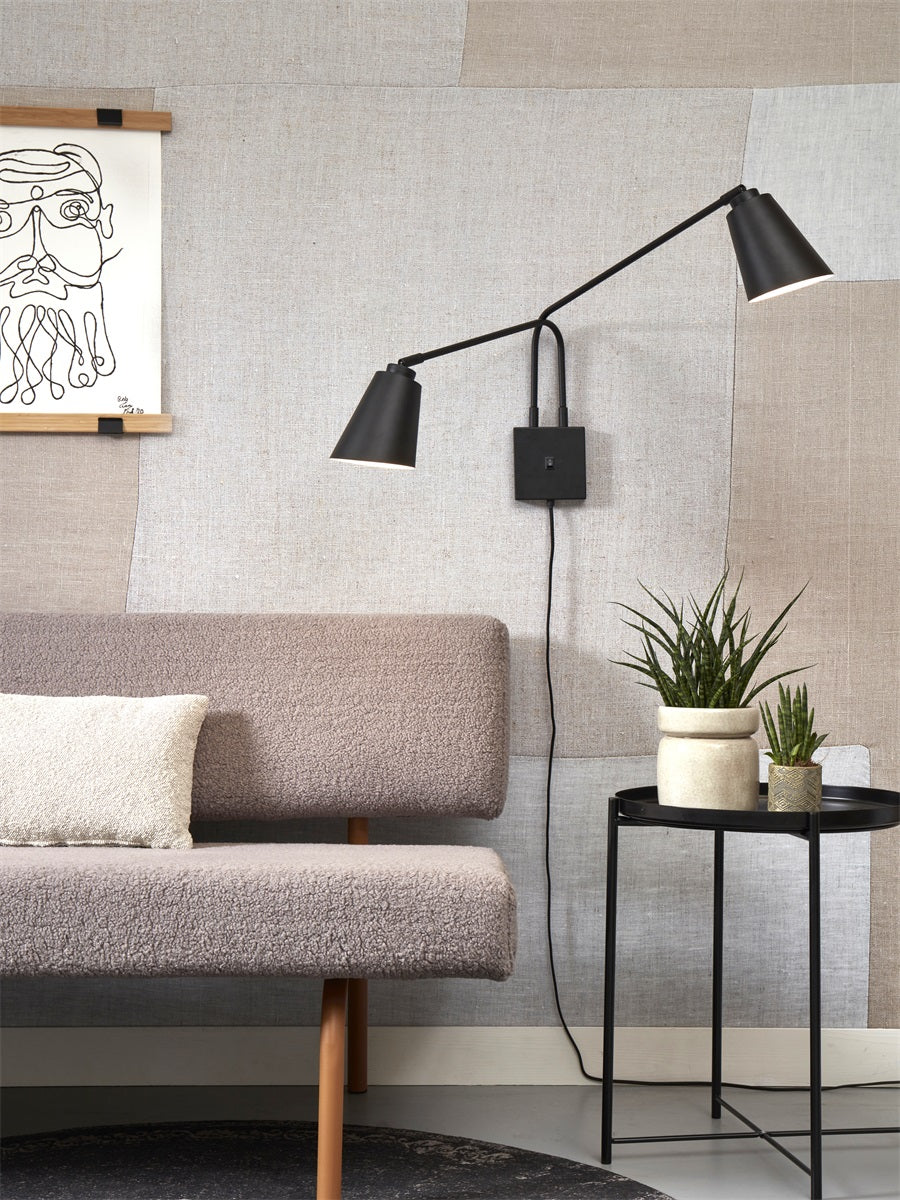 WANDLAMP BREMEN - ZWART