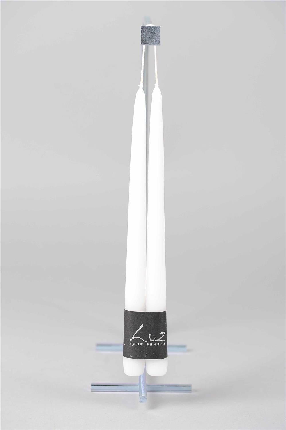 SET TAPER CANDLES 30 CM - WIT