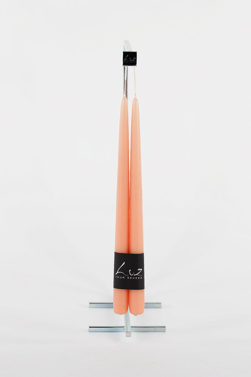 SET TAPER CANDLES 30 CM - NOUGAT