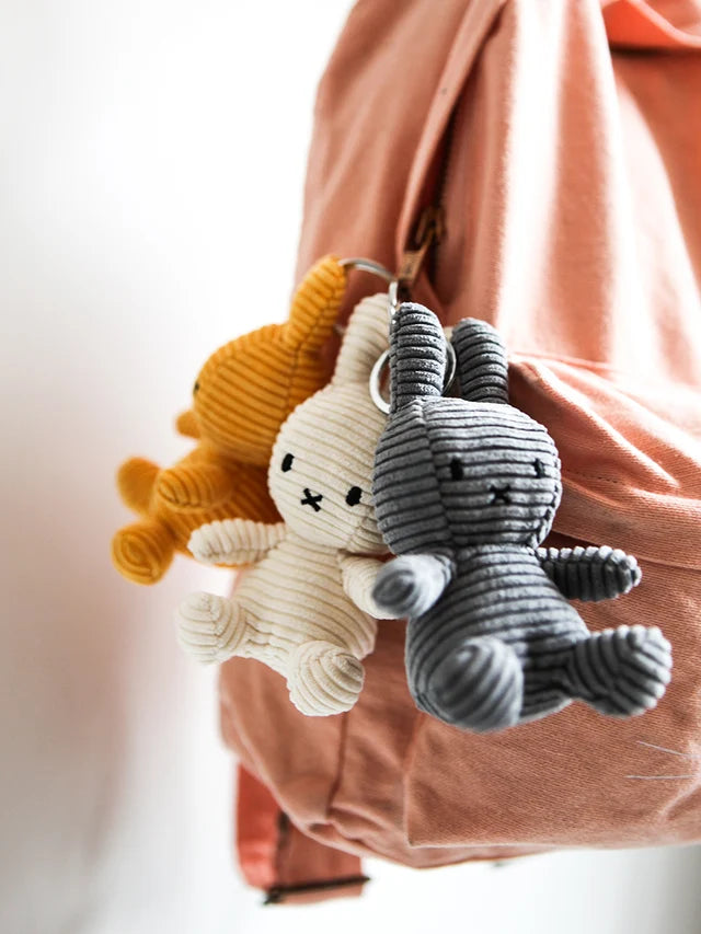 NIJNTJE SLEUTELHANGER CORDUROY - OFF WHITE