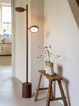 OKINAWA STAANDE LAMP - 2 SHADES - ASH TERRA BROWN
