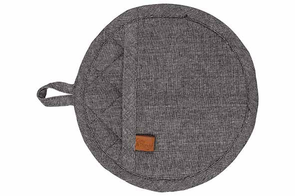 PANNENLAP - BLACK CHAMBRAY