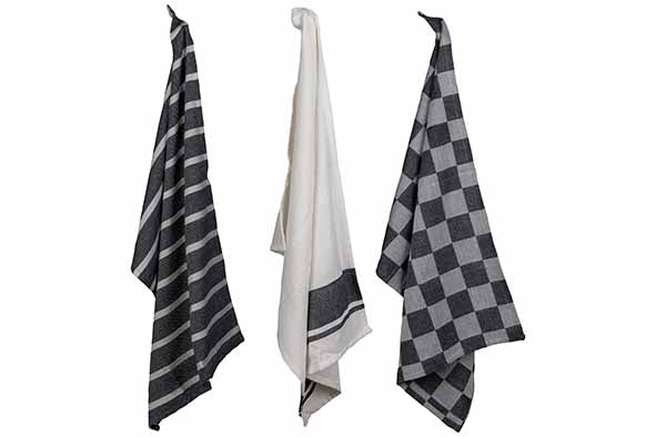 SET VAN 3 KEUKENHANDDOEKEN - CHAMBRAY