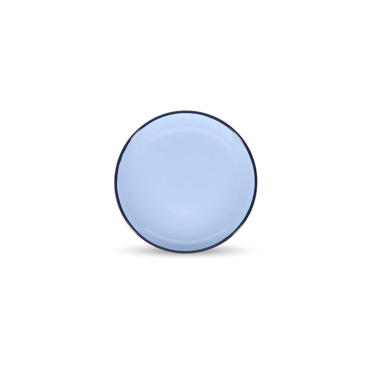 PLAT BORD 18 CM - DUO BLAUW