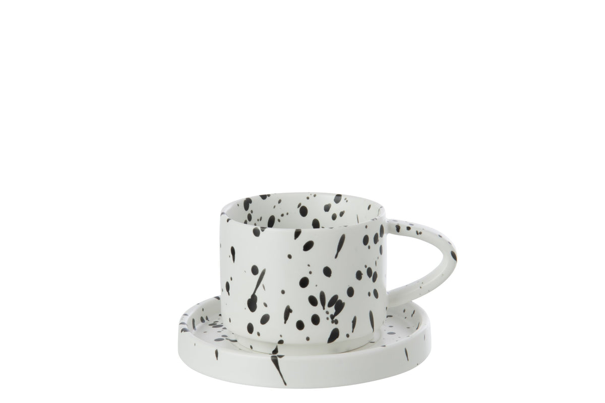 KOFFIEKOP MET SCHOTEL - STIPPEN