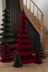 PAPIEREN KERSTBOOM - DONKERGROEN