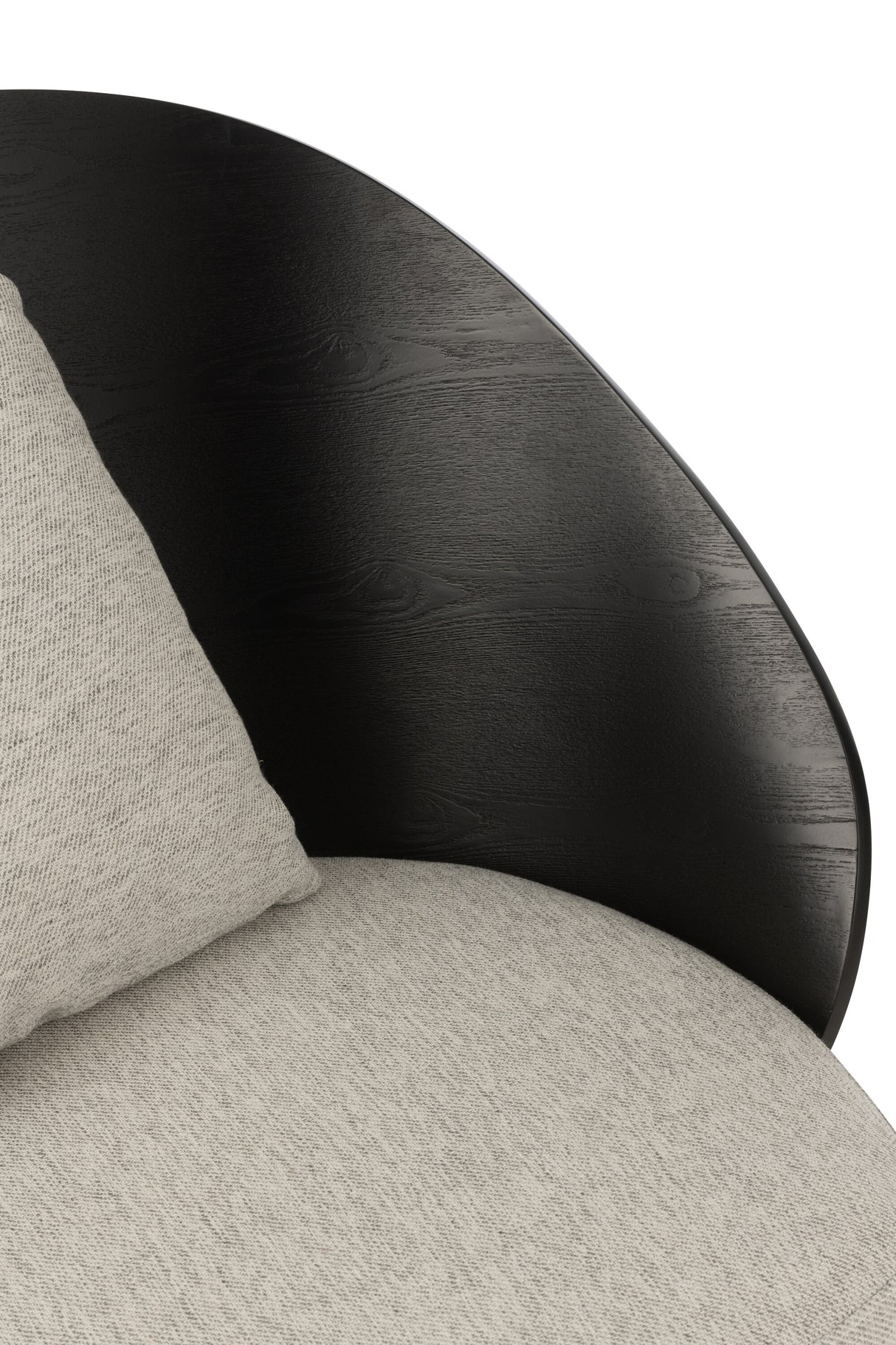 COSY LOUNGESTOEL - GRIJS/ZWART