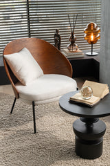 COSY LOUNGESTOEL- BRUIN/BEIGE