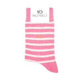 SOKKEN - STREPEN ROZE/BEIGE