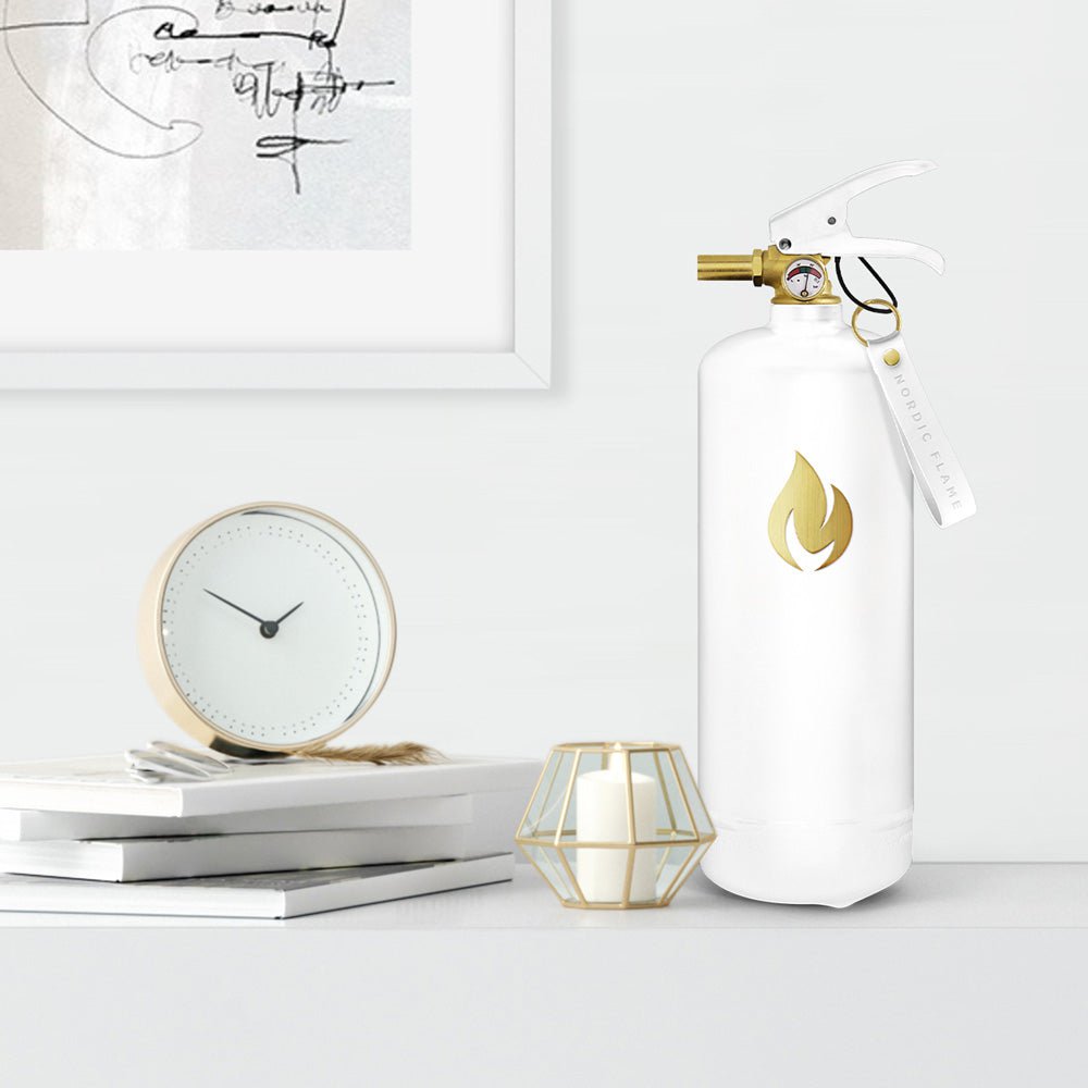 BRANDBLUSSER - WIT/GOUD