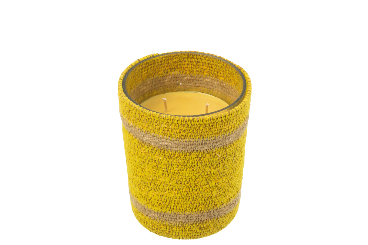 GEURKAARS MAND GEEL - MEDIUM