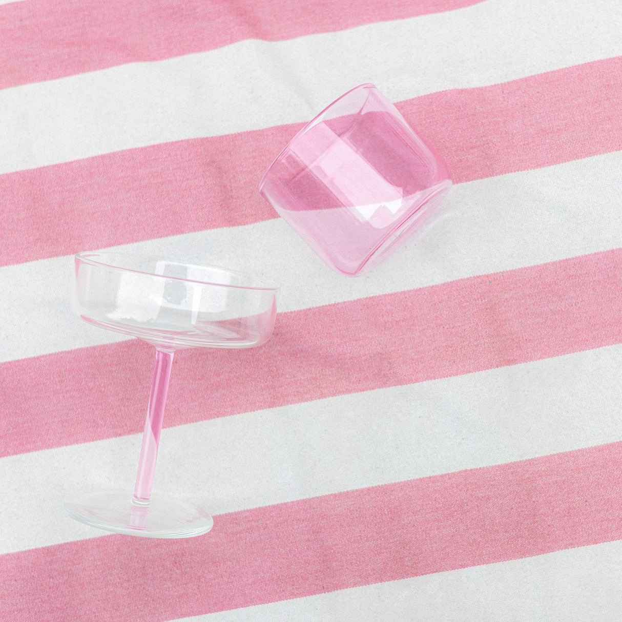 FIZZ SET VAN 4 GLAZEN - ROZE