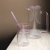 CRUSE SET VAN 2 GLAZEN - ROZE