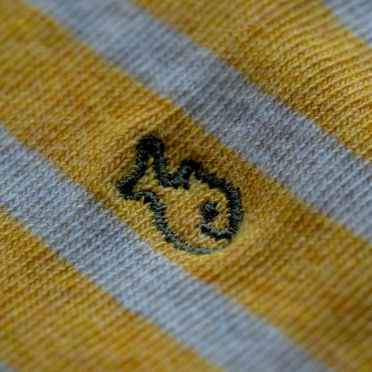 SOKKEN - STREPEN SAFRAAN/BEIGE