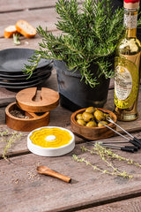 PREMIUM LINE SERVEERSET - ACACIAHOUT - 3-DELIG