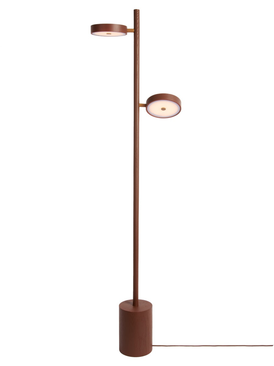 OKINAWA STAANDE LAMP - 2 SHADES - ASH TERRA BROWN
