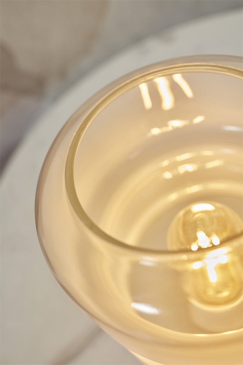 TAFELLAMP VERONA / MELKGLAS