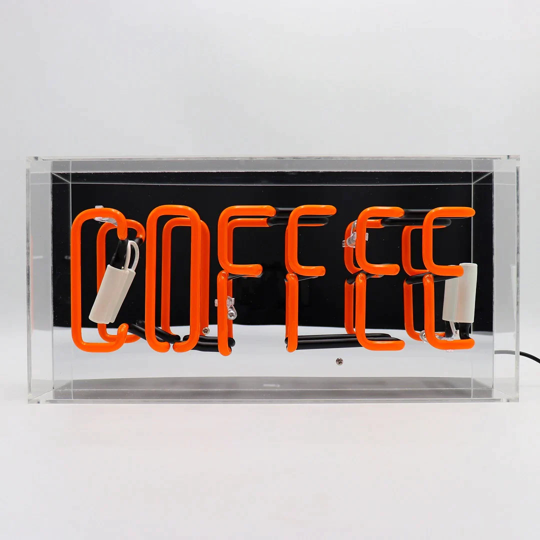 NEON BOX SIGN "COFFEE"
