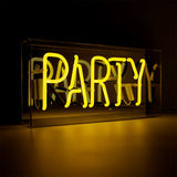 NEON SIGN "PARTY" YELLOW