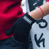 HANDSCHOENEN ZWART - FUCKING COLD