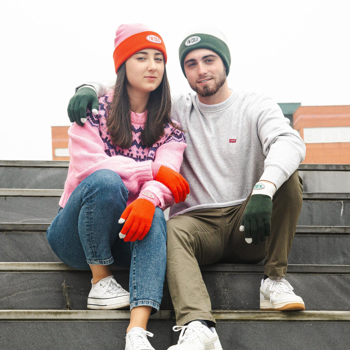 GIFTBOX MUTS & HANDSCHOENEN - ROZE