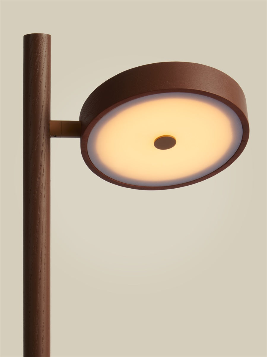 OKINAWA STAANDE LAMP - 1 SHADE - ASH TERRA BROWN