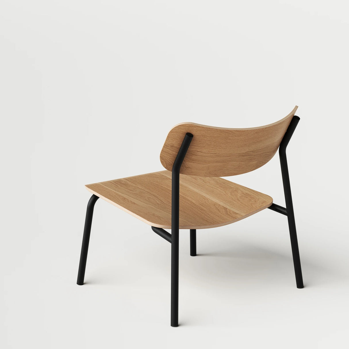 ETUDE LOUNGE CHAIR - HOUT ZONDER ARMLEUNING