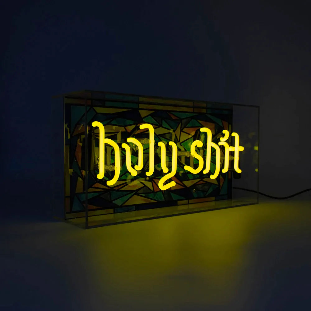 NEON SIGN "HOLY SHIT"