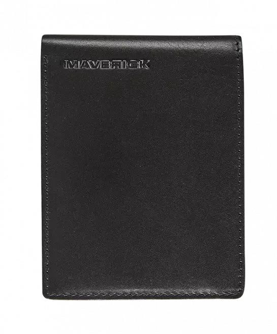 ZWART LEDEREN PORTEFEUIILLE - COMPACT BILLFOLD